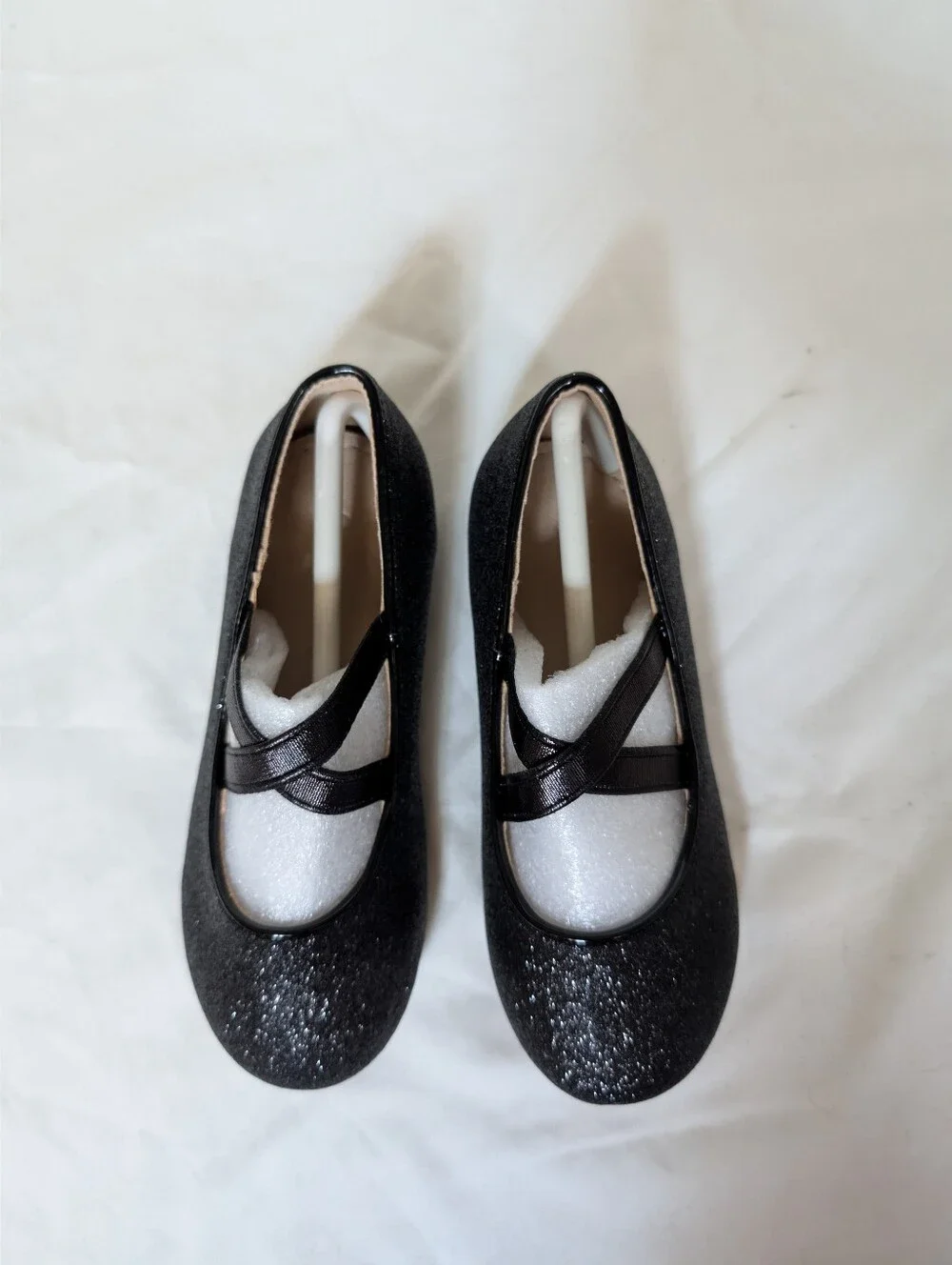 Kids Black Glitter Mary Jane Style Shoes Toddler Size 9